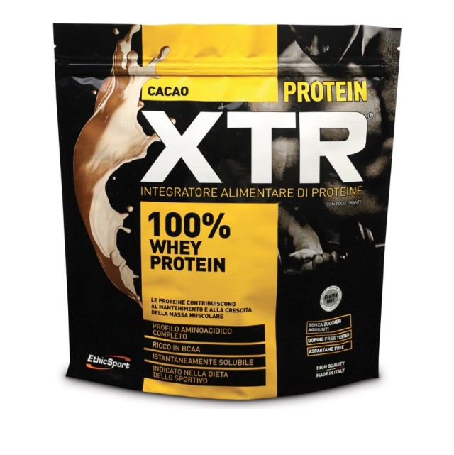 Ethicsport Protein XTR Cacao, 100% Whey Protein Πρωτεΐνη Ορού Γάλακτος με Γεύση Κακάο 500gr