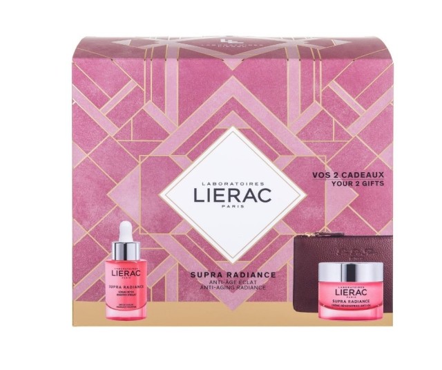 Lierac Set Supra Radiance Serum 30ml & Supra Radiance Anti-Ox Cream 50ml & ΔΩΡΟ Δερμάτινο Πορτοφόλι