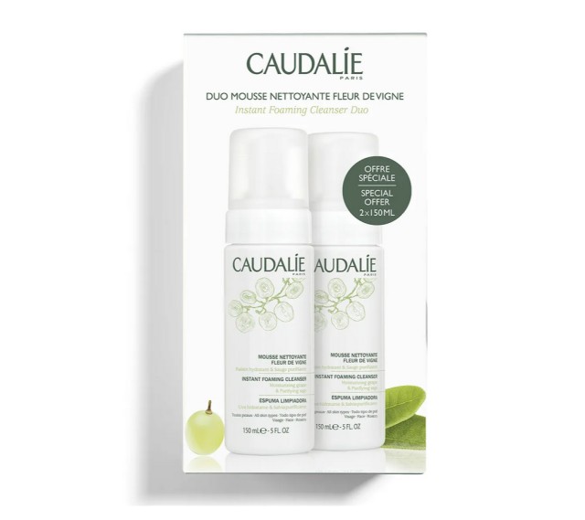 CAUDALIE Instant Foaming Cleanser 2 x 150ml