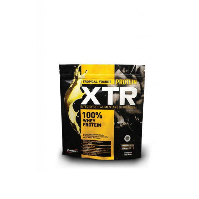 Ethicsport Protein XTR Tropical Yogurt, 100% Whey Protein Πρωτεΐνη Ορού Γάλακτος με Γεύση Γιαούρτι με Τροπικά Φρούτα 500gr