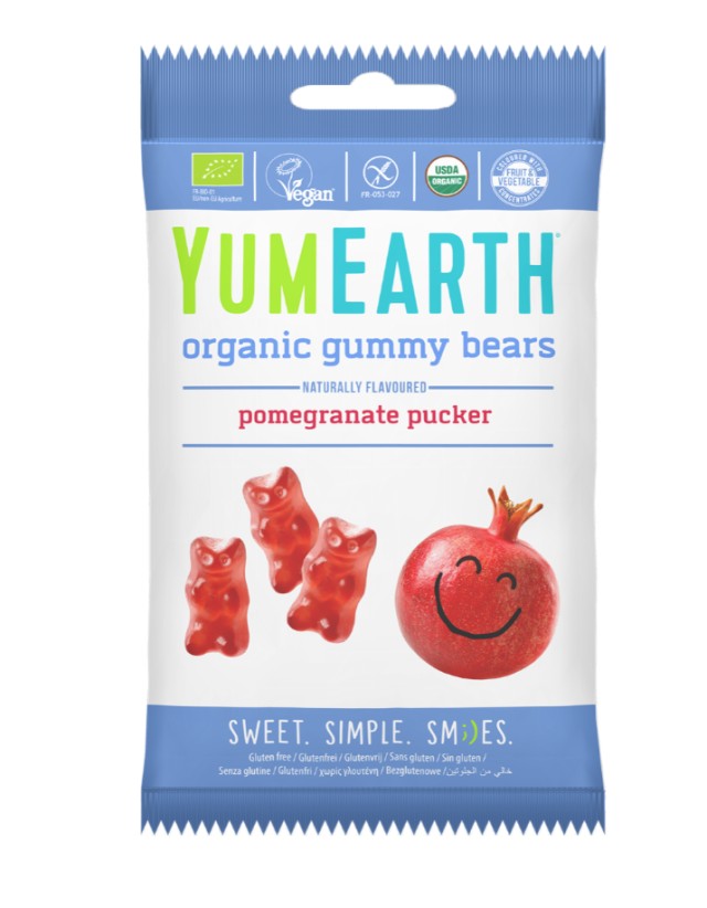 Yumearth Organic Gummy Bears Βιολογικά Ζελεδάκια από Ρόδι 50gr