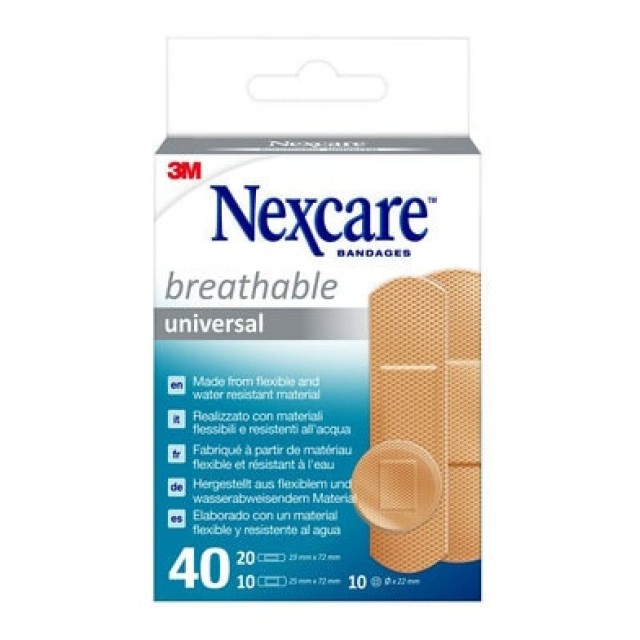 3M Nexcare Universal Strip 3 Μεγέθη 40Τμχ