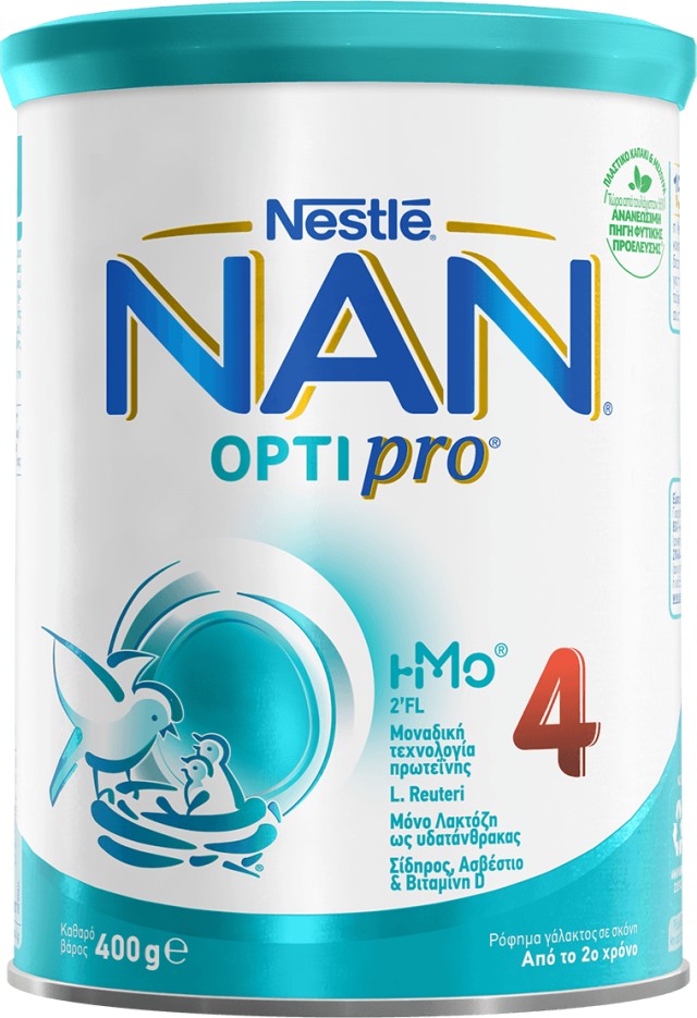 Nestle Nan Optipro 4 Ρόφημα Γάλακτος σε Σκόνη από τον 2ο Χρόνο 400gr
