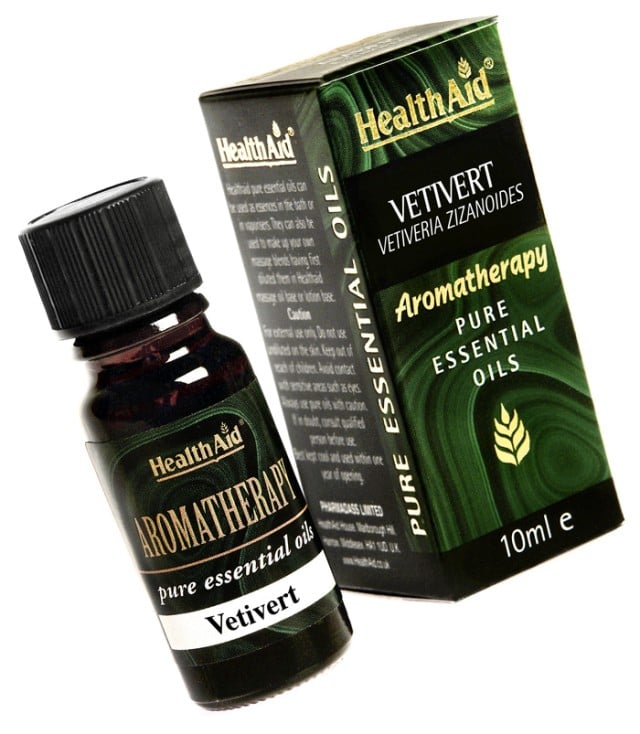 Health Aid Aromatherapy Vetiver Oil (Vetivera zizanoides) 10ml