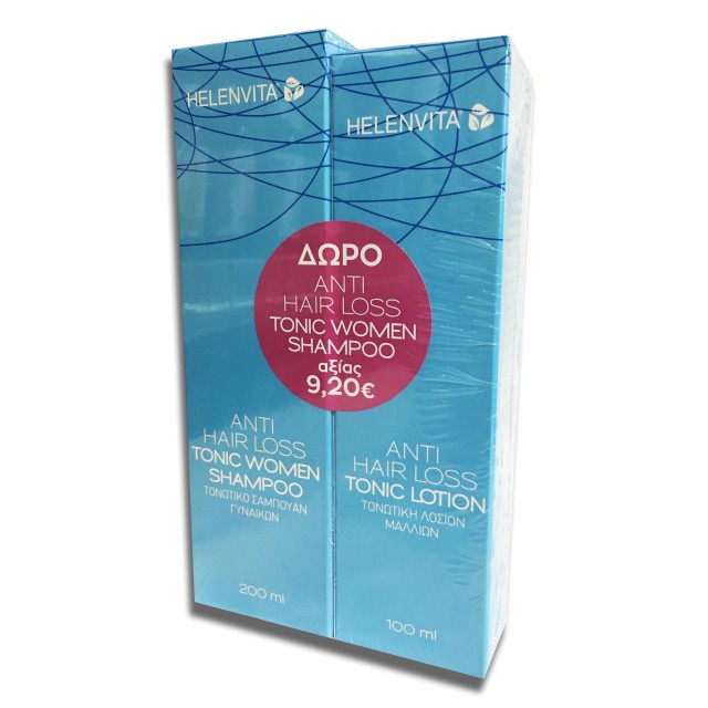 Helenvita Anti Hair Loss Tonic Lotion 100ml + Δώρο Anti Hair Loss Tonic Women Shampoo 200ml