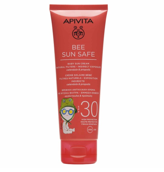 Apivita Bee Sun Safe Baby Sun Cream Natural Filters-Indirect Exposure SPF30 100ml