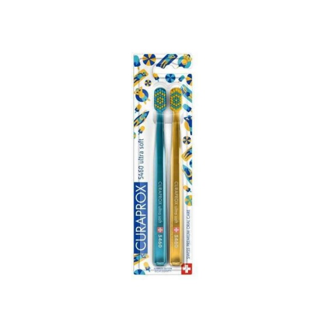 Curaprox CS 5460 Duo Ultra Soft Summer Edition Οδοντόβουρτσα Πολύ Μαλακή 2τμχ