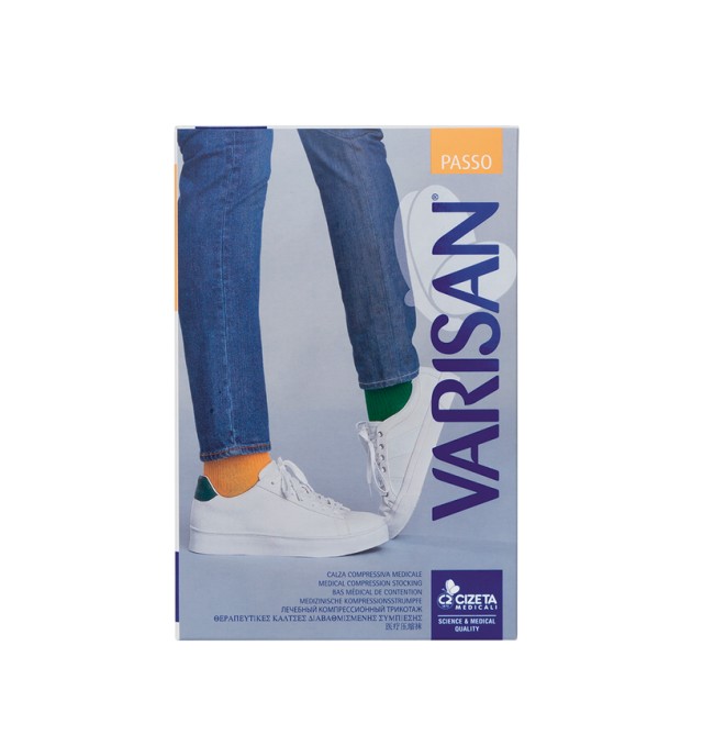 Varisan Passo Κάλτσες Πρόληψης Κάτω Γόνατος Διαβαθμισμένης Συμπίεσης (15-20mmHg) Κόκκινες 1 ζευγάρι