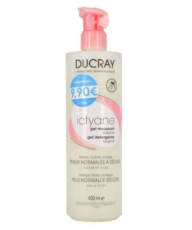 DUCRAY PROMO ICTYANE GEL MOUSSANT SURGRAS 9,90€ 400 ml
