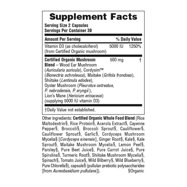 Nature's Plus Source Of Life Garden Vitamin D3 Vegan Friendly Βιταμίνη D3 2.500IU 60caps
