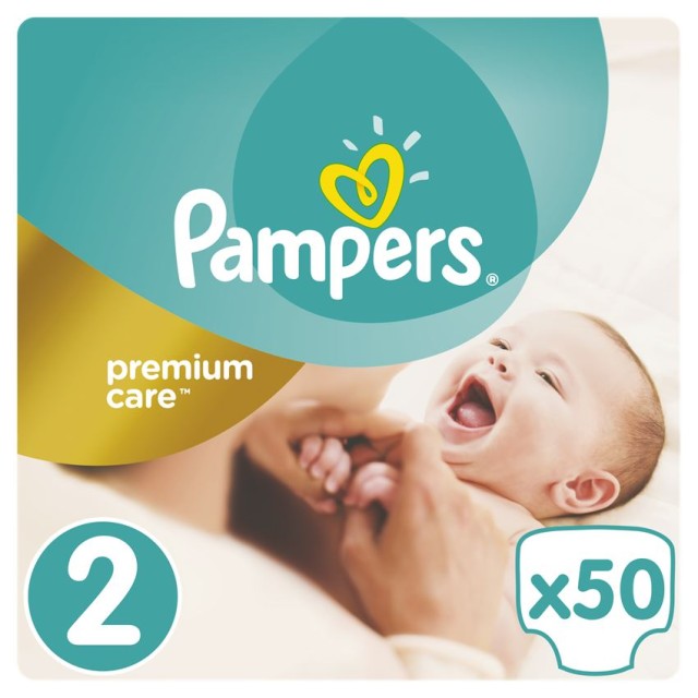 Pampers Premium Care Πάνες Μέγεθος 2 Mini 3-6 Κg 50 Πάνες
