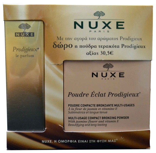 NUXE PRODIGIEUX LE PARFUM 50ML+POUDRE ECLAT PRODIGIEUX 25gr