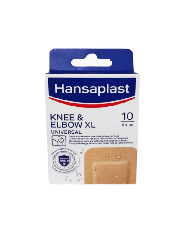 Hansaplast Knee & Elbow XL Bacteria Shield 10strips