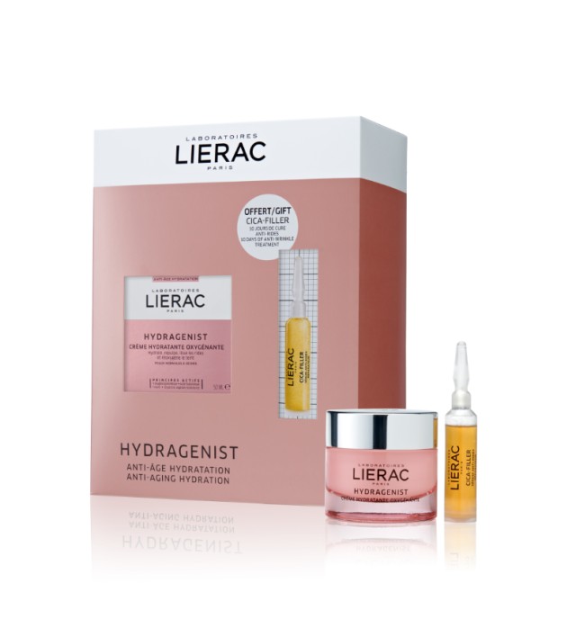 Lierac Set Hydragenist Cream Ενυδατική Κρέμα Προσώπου για Κανονικές προς Ξηρές Επιδερμίδες 50ml + Δώρο Cica-Filler Anti-Wrinkle Repairing Serum 10ml