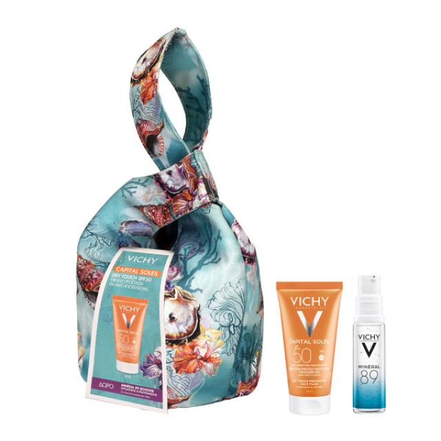 Vichy Set Capital Soleil Dry Touch SPF50 Αντηλιακή Κρέμα Προσώπου για Ματ Αποτέλεσμα 50ml + Δώρο Mineral 89 Booster 10ml