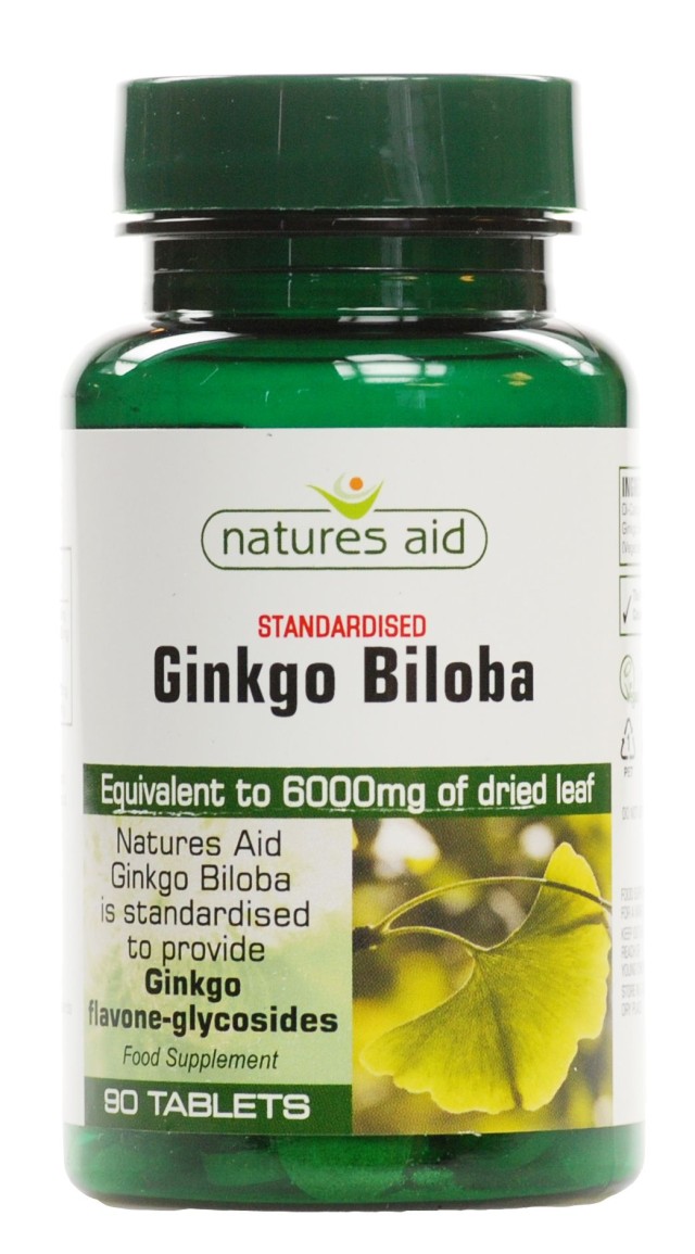 NATURES AID Ginkgo Biloba 120mg 90tabs