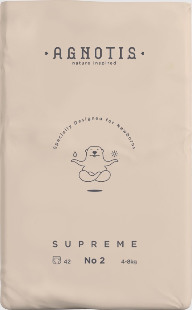 Agnotis Supreme Βρεφικές Πάνες No 2 (4-8 Kg) 42τμx