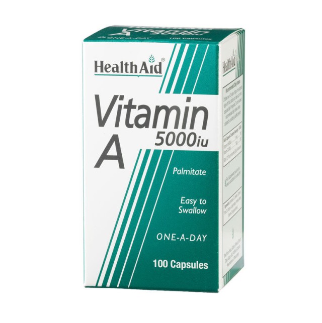 HEALTH AID VITAMIN A 5000IU CAPSULES 100'S