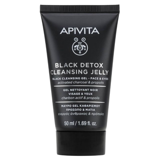 Apivita Black Detox Cleansing Jelly for Face & Eyes 50ml