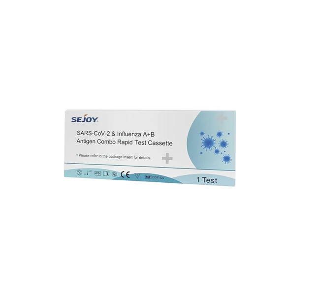 Sejoy SARS-CoV-2 & Influenza A+B Antigen Combo Rapid Test Cassette 1τμχ ...