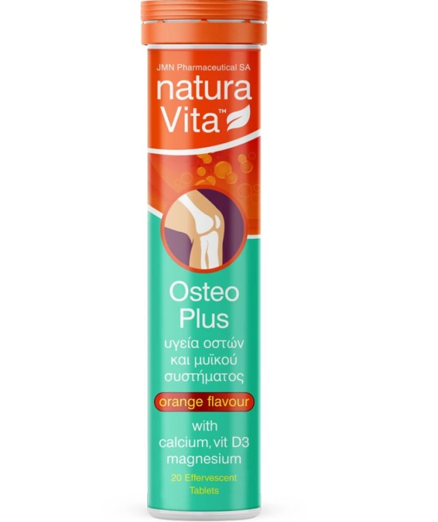 Natura Vita Osteo Plus with Calcium VitD3 & Magnesium 20eff.tabs