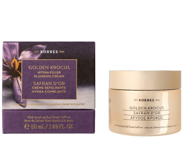 Korres Golden Krocus Hydra-Filler Plumping Cream Επανορθωτική Κρέμα Νεότητας 50ml