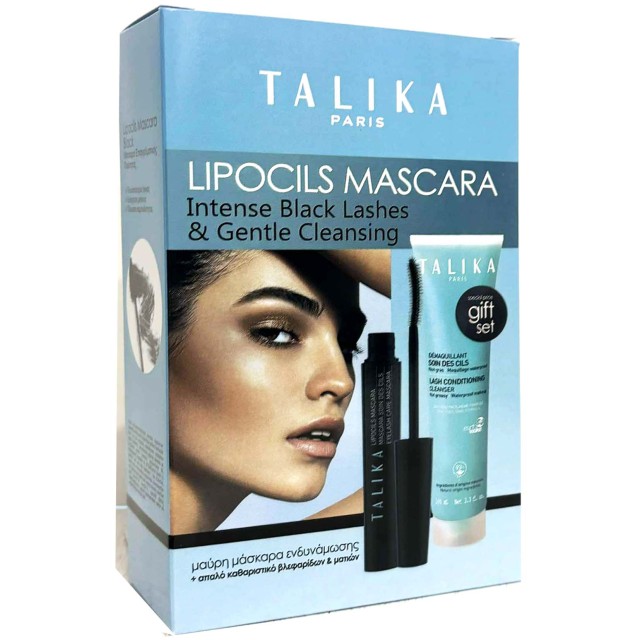 Talika Set Lipocils Mascara Black 1τμχ + Lash Conditioning Cleanser 100ml