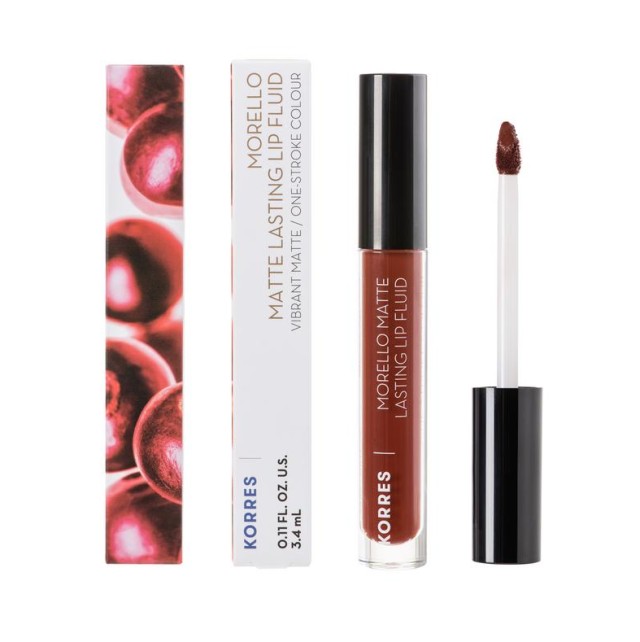 Korres Morello Matte Lasting Lip Fluid Νο.60 Chestnut 3,4ml