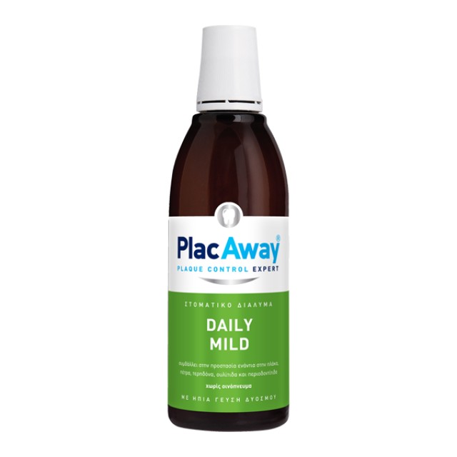 Plac Away στοματικό διάλυμα με ήπια γεύση Daily Mild, 500ml