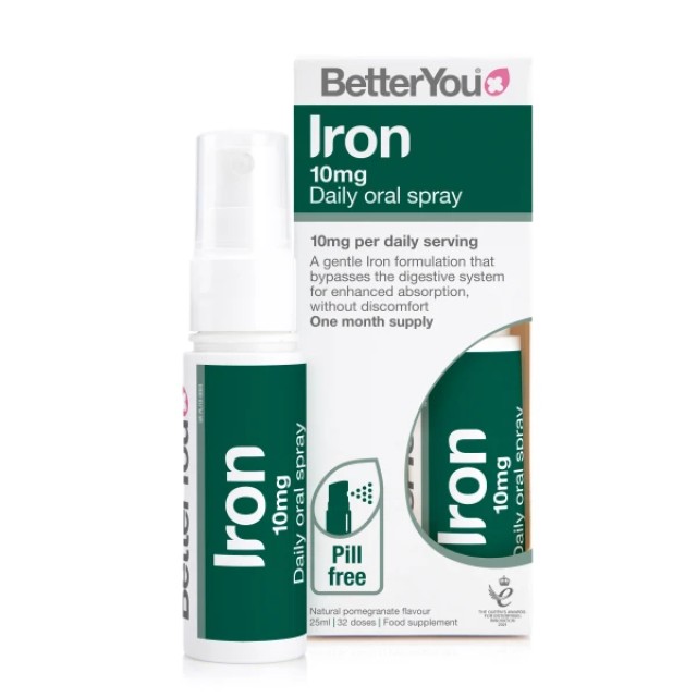 BetterYou Iron Daily Oral Spray 10mg 25ml