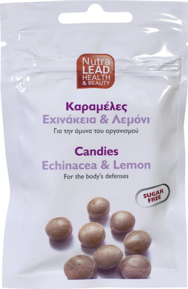 Nutralead καραμέλες με manuka,πρόπολη + βιταμίνη C(Γέυση Λεμόνι) 40g.