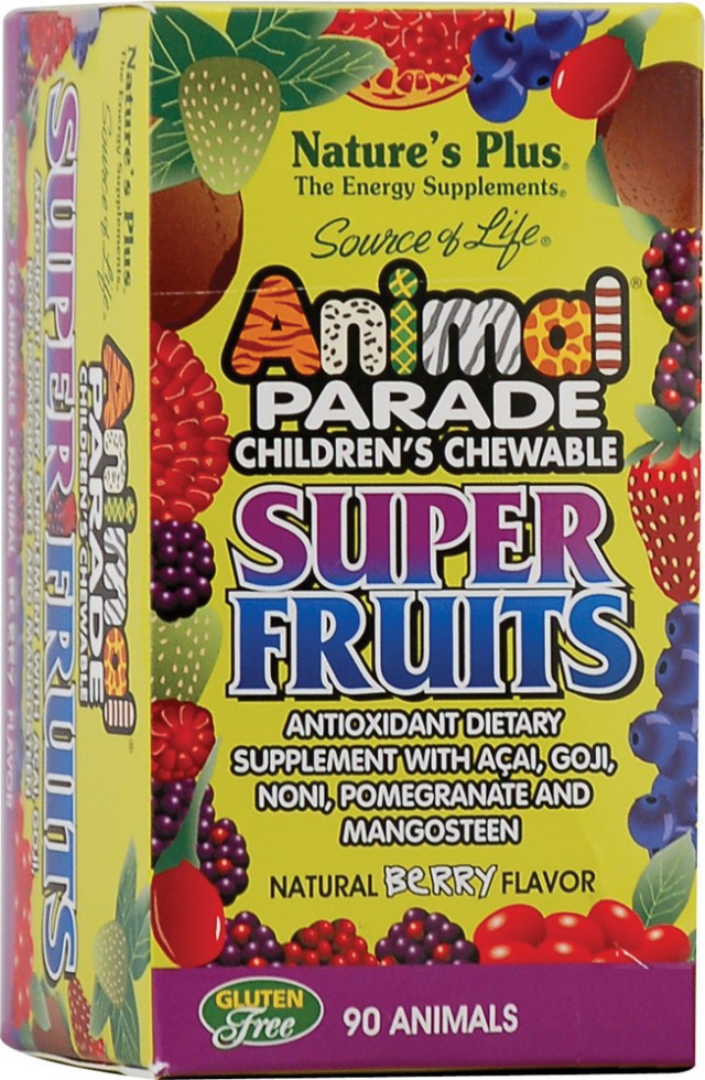 Nature's Plus ANIMAL PARADE SUPER FRUITS 90 μασώμενες ταμπλέτες