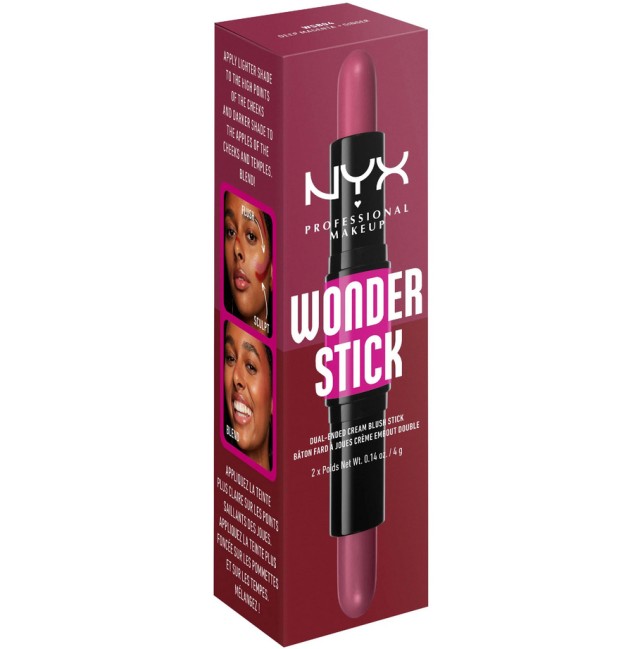 Nyx Professional Makeup Wonder Stick Blush 04 Deep Magenta and Ginger 2x4g