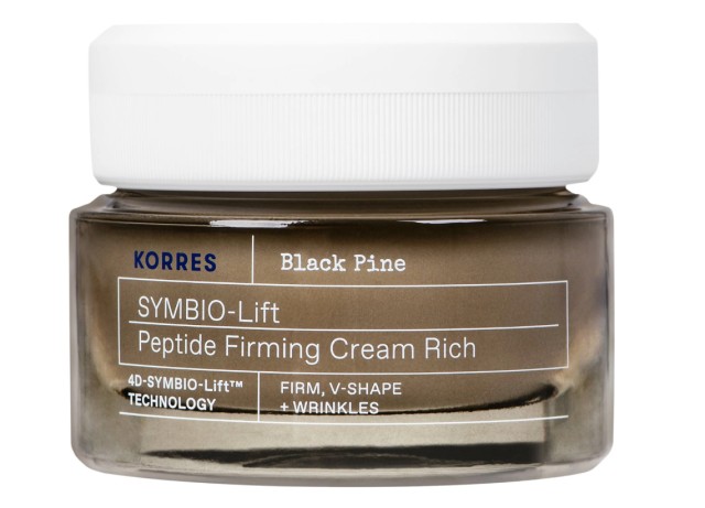 Korres Black Pine 4D SYMBIO-Lift Peptide Firming Cream Rich Πλούσια Κρέμα Σύσφιγξης με Πεπτίδια για Ξηρές Επιδερμίδες 40ml