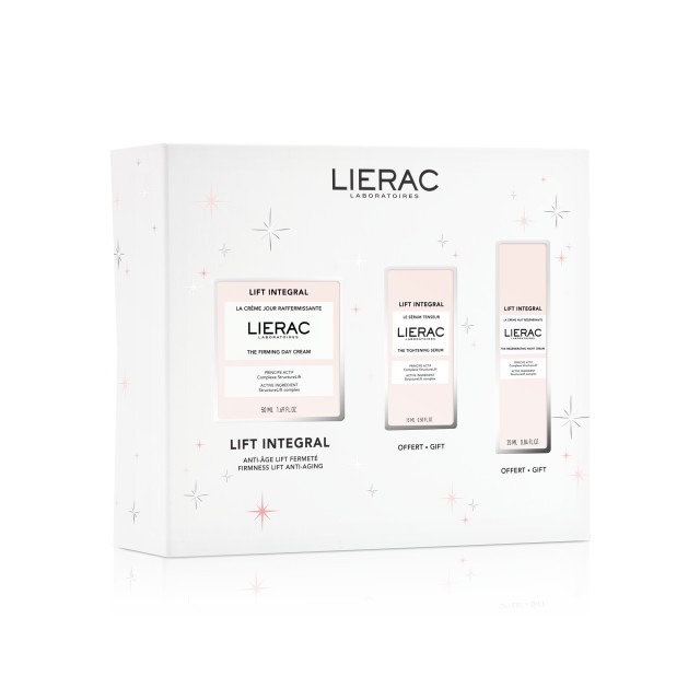 Lierac Set Lift Integral The Firming Day Cream 50ml & Δώρο The Tightening Serum 15ml & Δώρο The Regenerating Night Cream 25ml
