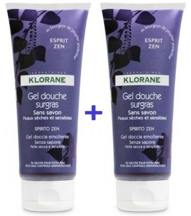 Klorane GEL DOUCHE ESPRIT ZEN SP 200ml 1+1