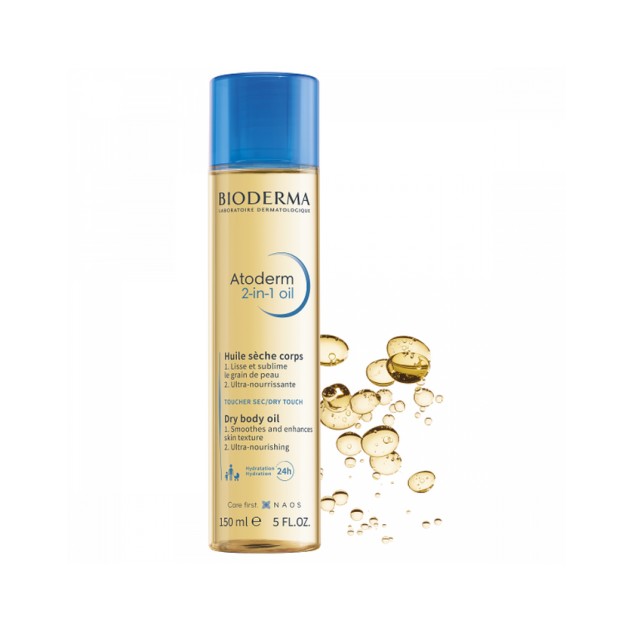 Bioderma Atoderm 2-in-1 Dry Body Oil Ξηρό Λάδι Σώματος 150ml
