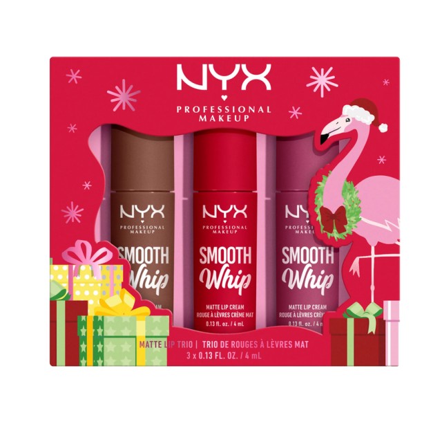 Nyx Set Professional Makeup Smooth Whip Matte Lip Trio