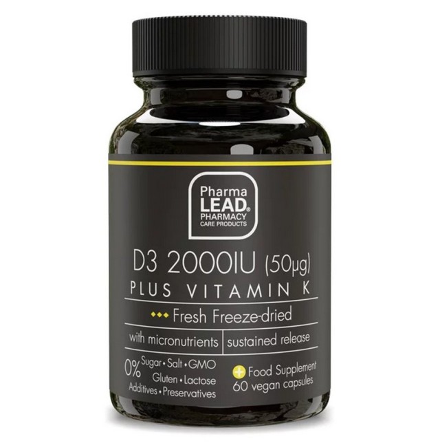 Pharmalead Black Range D3 2000IU Plus Vitamin K 60caps