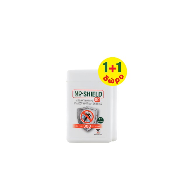 Menarini Mo-Shield Go Απωθητικό Υγρό για Κουνούπια & Σκνίπες 1+1 ΔΩΡΟ 2x17ml