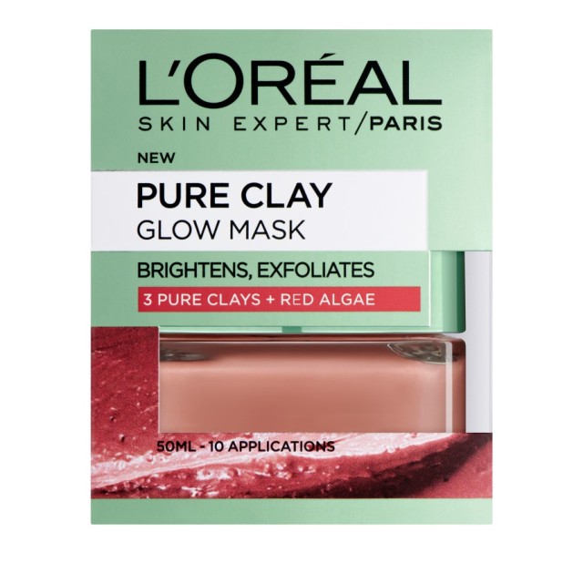 L'Oreal Paris Pure Clay Glow Masque Argile 50ml