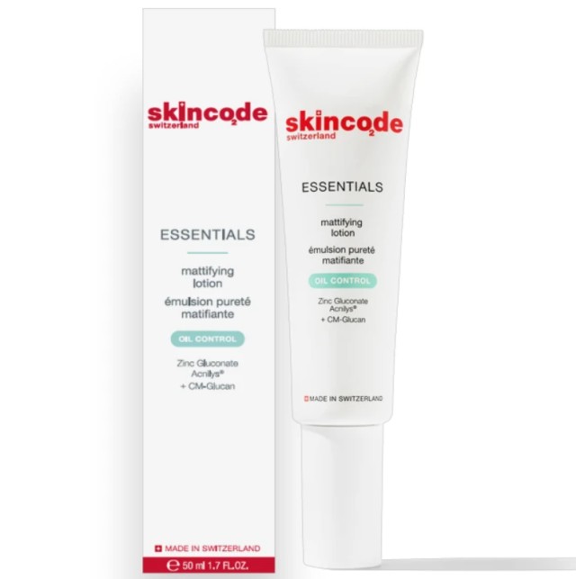 Skincode Essentials Oil Control Mattifying Lotion Ενυδατική Kρέμα για Μικτά, Λιπαρά & με Τάση Ακμής Δέρματα, 50ml