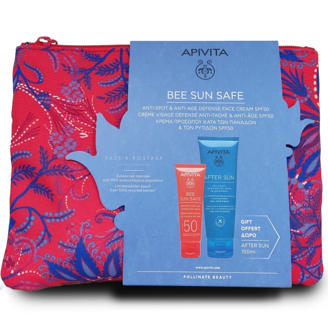 Apivita Set Bee Sun Safe Anti-Spot & Anti-Age Defence Face Cream 50ml + Δώρο After Sun Face & Body Gel-Cream 100ml
