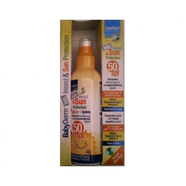 INTERMED BABYDERM KIDS INSECT & SUN PROTECTION 50SPF 200ML