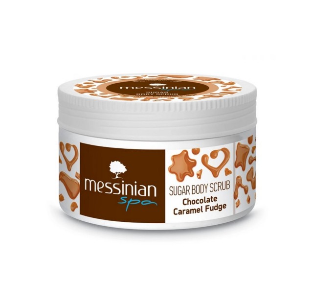 Messinian Spa Sugar Body Scrub with Chocolate - Caramel Fudge 250mL