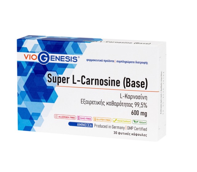 VioGenesis Super L-Carnosine [Base] 600mg 30veg.caps