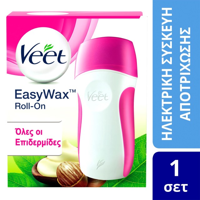 Veet Easy Wax Ηλεκτρική Αυτο-θερμαινόμενη Συσκευή Αποτρίχωσης για Όλους τους Τύπους Επιδερμίδας 1τμχ