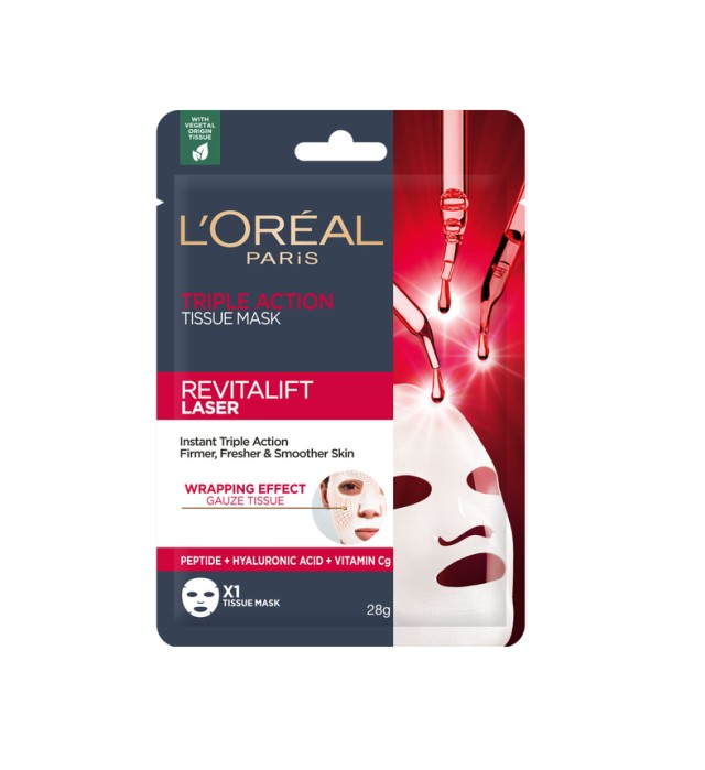 L'Oreal Paris Revitalift Laser Triple Action Tissue Mask 28gr 1τμχ