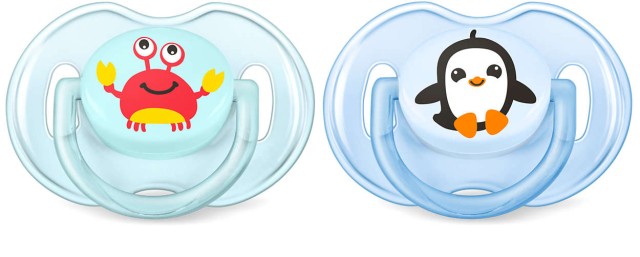 Avent Κλασσικές Πιπίλες Σιλικόνης 0-6m SCF169/35 Sea World για Αγόρι 2τμχ