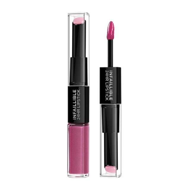 L'Oreal Paris Infaillible 24HR 2 Step Lipstick 121 Flawless Fuschia